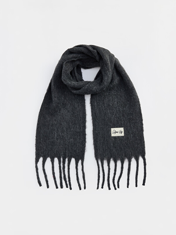 LCW ACCESSORIES шашақты детальды әйелдерге арналған трикотаж шарф