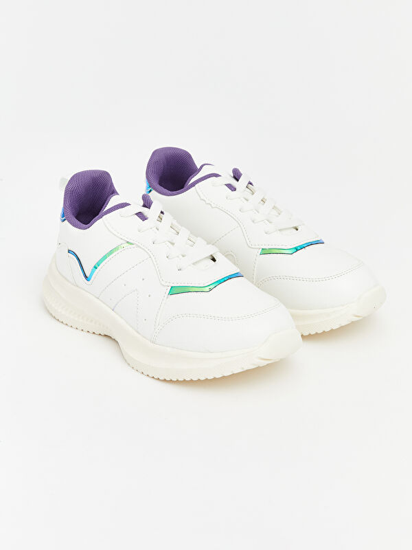 LCW STEPS Leather Look Girls' Sneakers