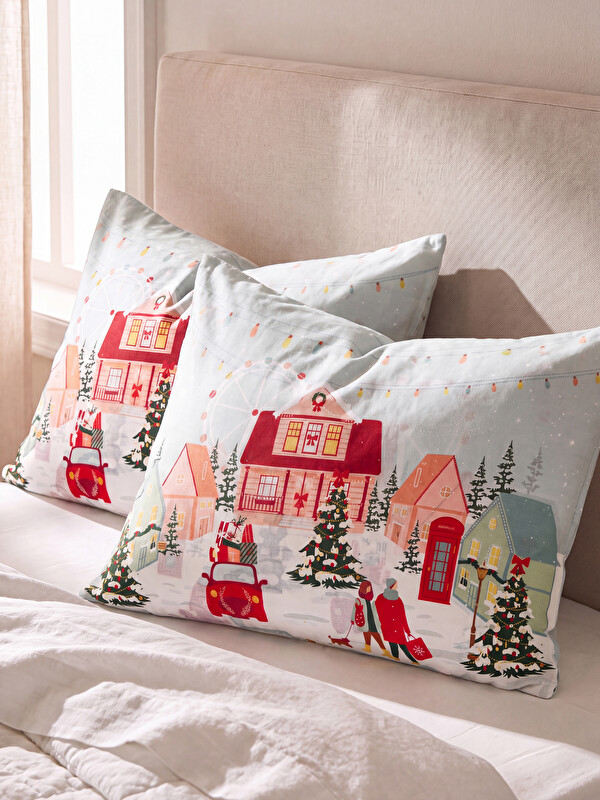 LCW HOME 2'li Yılbaşı Temalı Yastık Kılıfı 50x70 cm