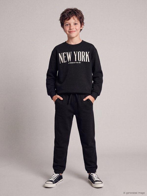 LCW Kids NYC Printed Boys' Thick Set