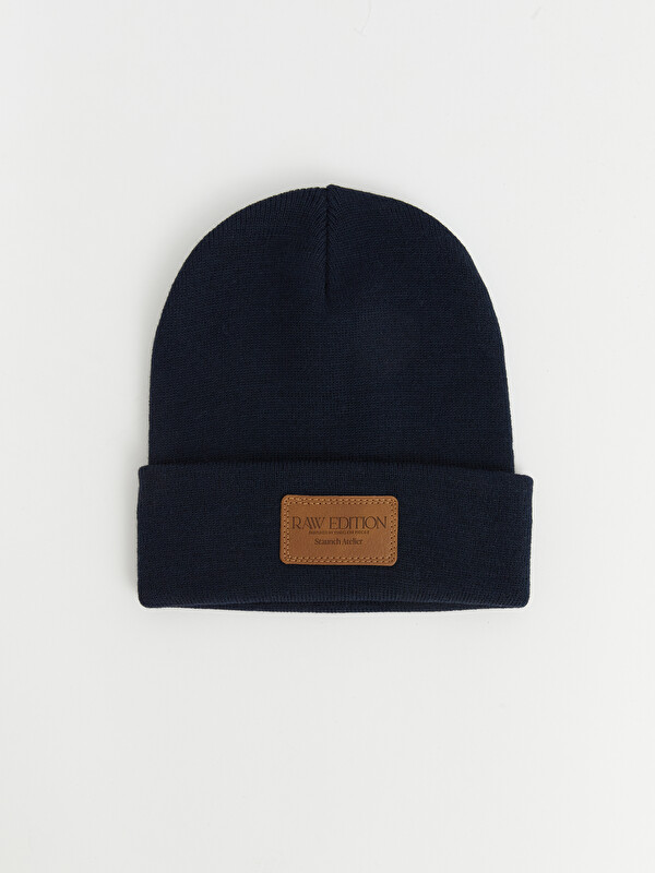 LCW ACCESSORIES Folded Label Detailed Men's Knitwear Beanie