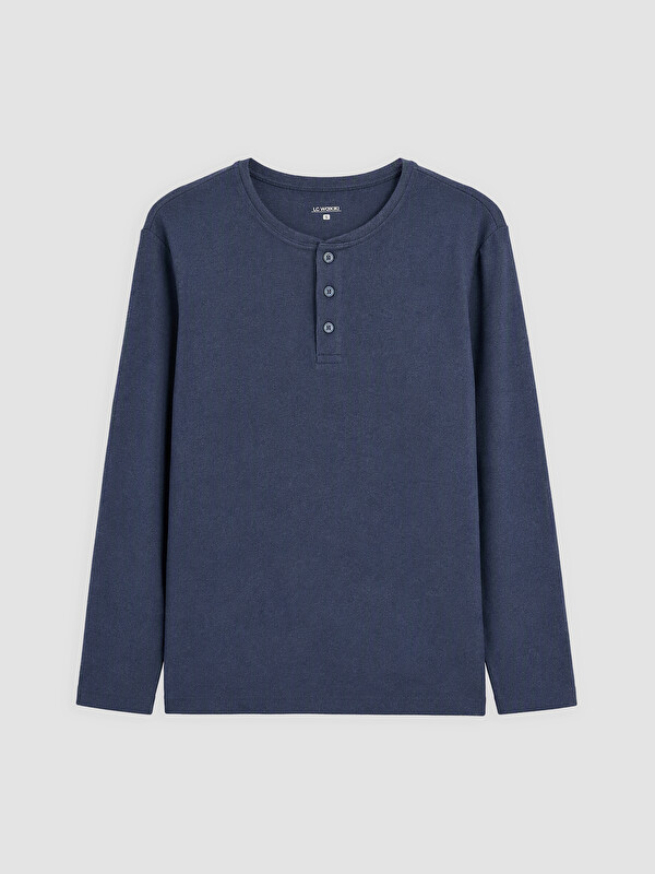 LC WAIKIKI Henley Collar Men's Pyjamas Top