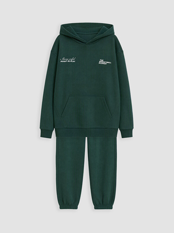 LCW Kids Boy Green Tracksuit Set