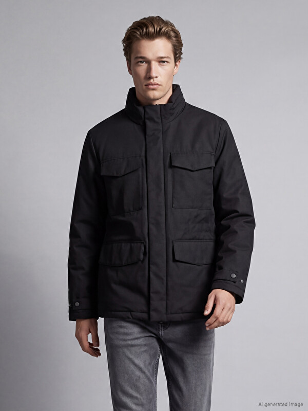 SOUTHBLUE Standard Fit Hooded Men's Puffer Coat