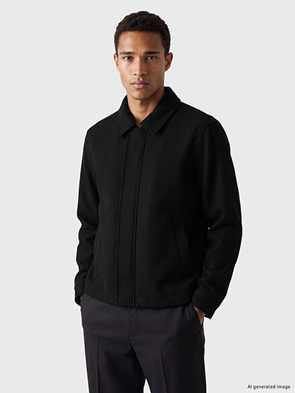 LCW Vision Regular Fit Erkek Kaşe Mont