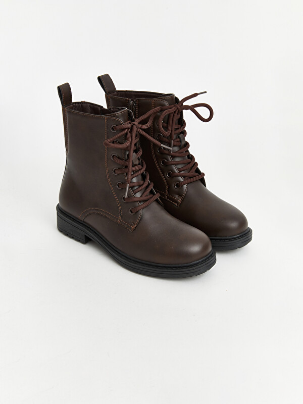 LCW STEPS Laces and Zippered Women's Boot