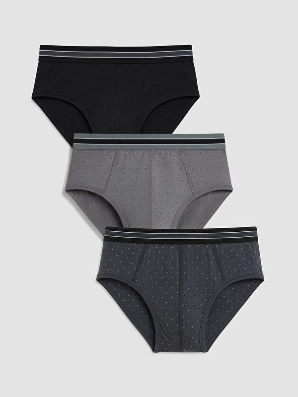 LC WAIKIKI Regular Fit Pamuklu Erkek Slip Külot 3'lü