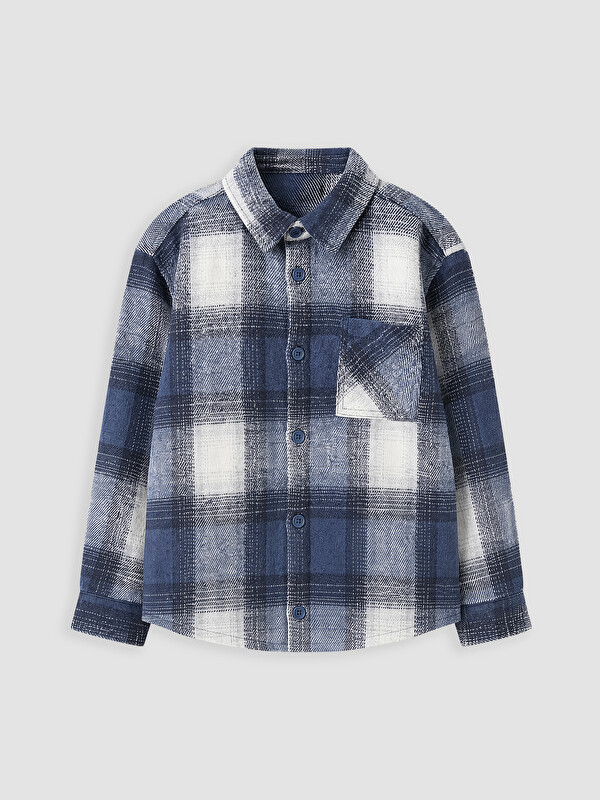 LCW Kids Plaid Gabardine Boys' Shirt