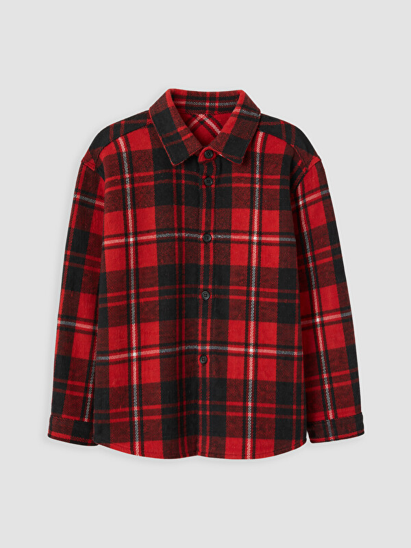 LCW Kids Kariertes Gabardine Jungenhemd
