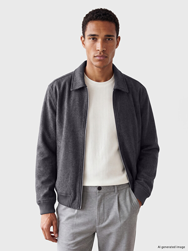 LCW Vision Regular Fit Shirt Collar Men's Coat