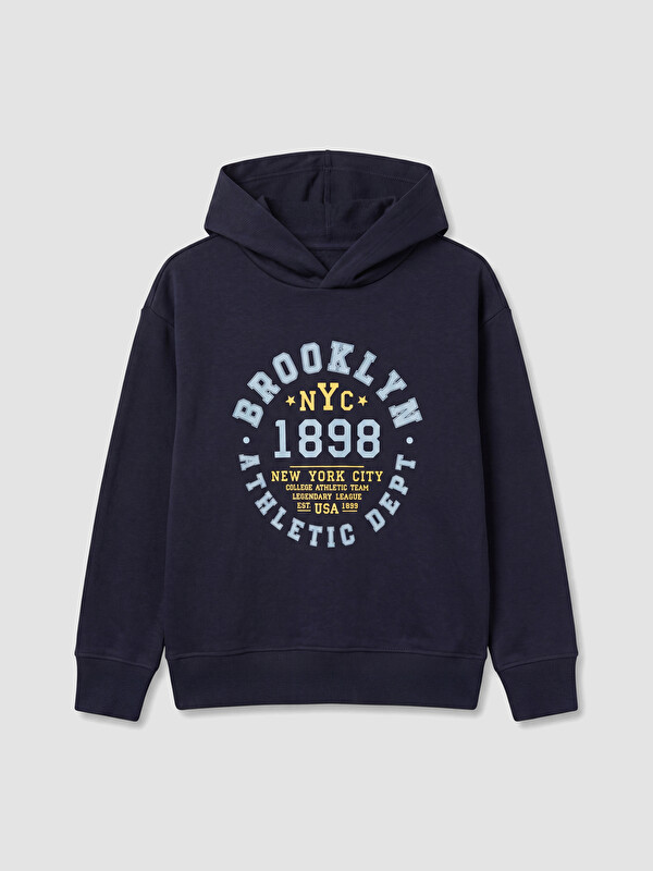 LC WAIKIKI NYC Baskılı Erkek Çocuk Kalın Sweatshirt