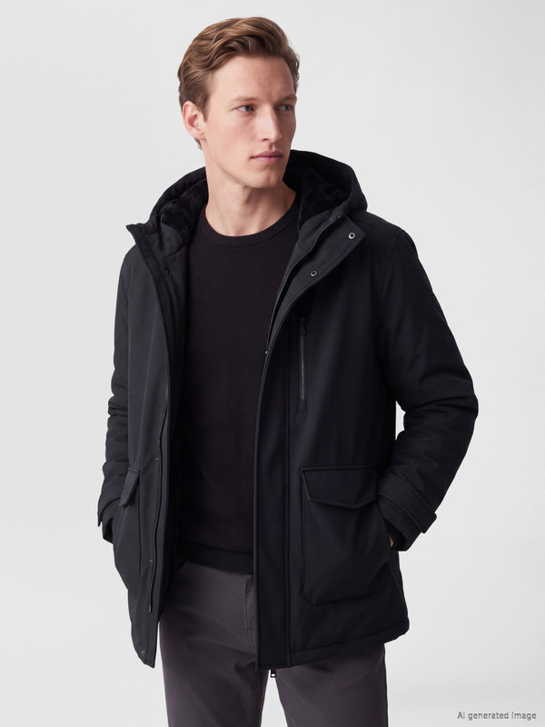 SOUTHBLUE Regular Fit Kapüşonlu Erkek Mont