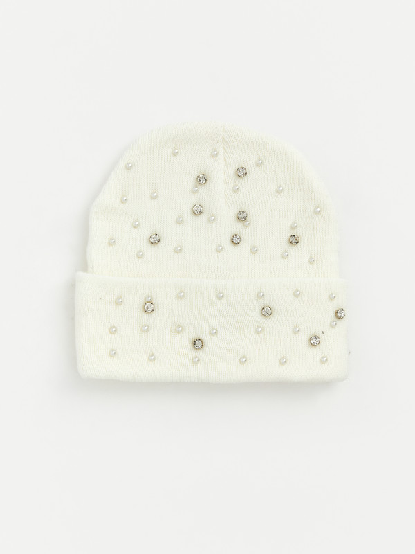 LCW ACCESSORIES Rhinestone Embellished Women's Knitwear Beanie