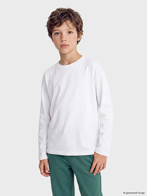 LCW Kids Bisiklet Yaka Erkek Çocuk Tişört