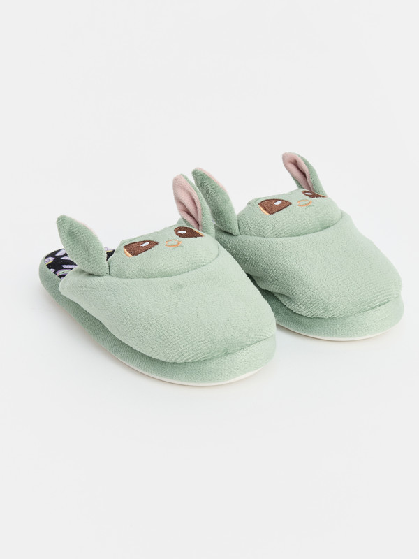 LCW STEPS Baby Yoda Figürlü Erkek Çocuk Ev Terliği