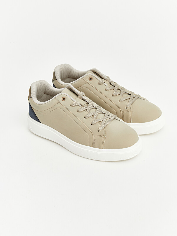 LCW STEPS Suni Deri Görünümlü Erkek Sneaker