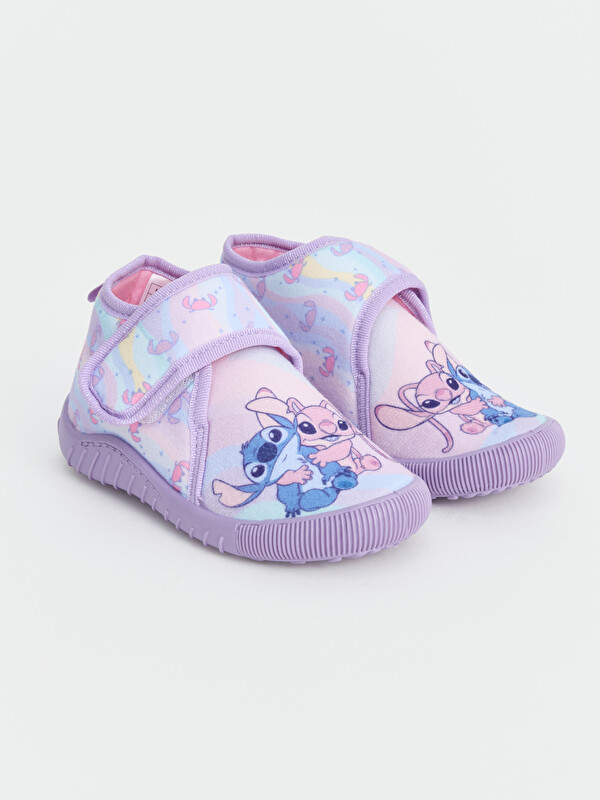 LCW STEPS Stitch Baskılı Kız Çocuk Panduf