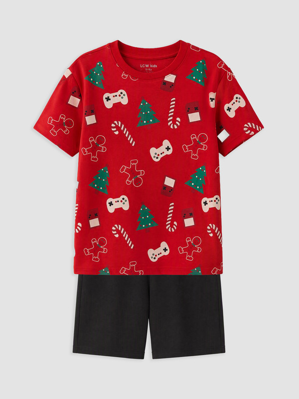LCW Kids Printed Boys' Shorts Set