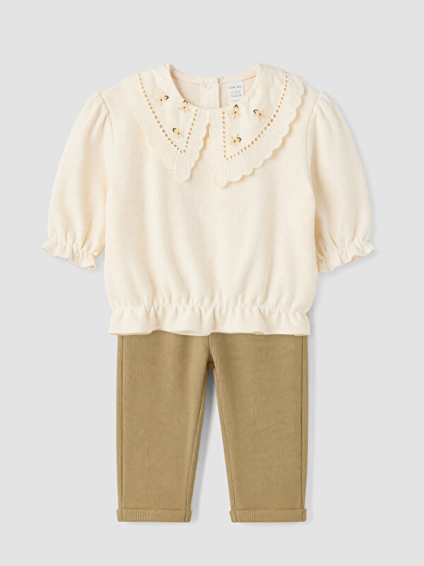 LCW baby Embroidered Baby Girls' Set