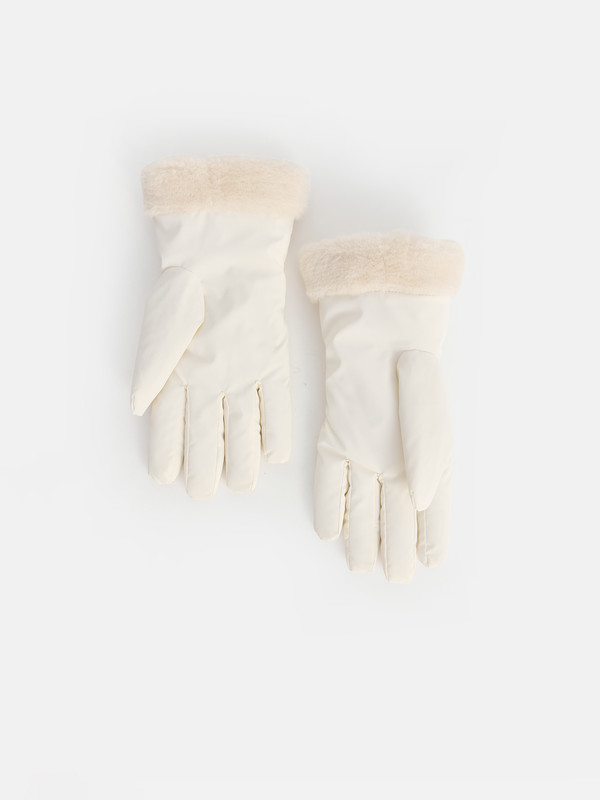 LCW ACCESSORIES Faux Fur Detailed Women's Gloves