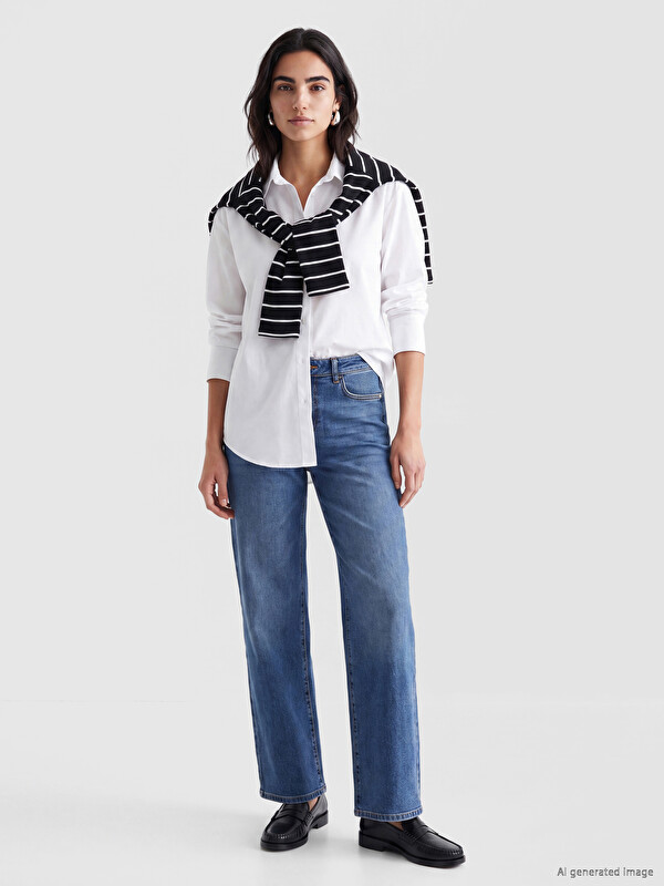 LCW Jeans Wideleg Kadın Jean Pantolon