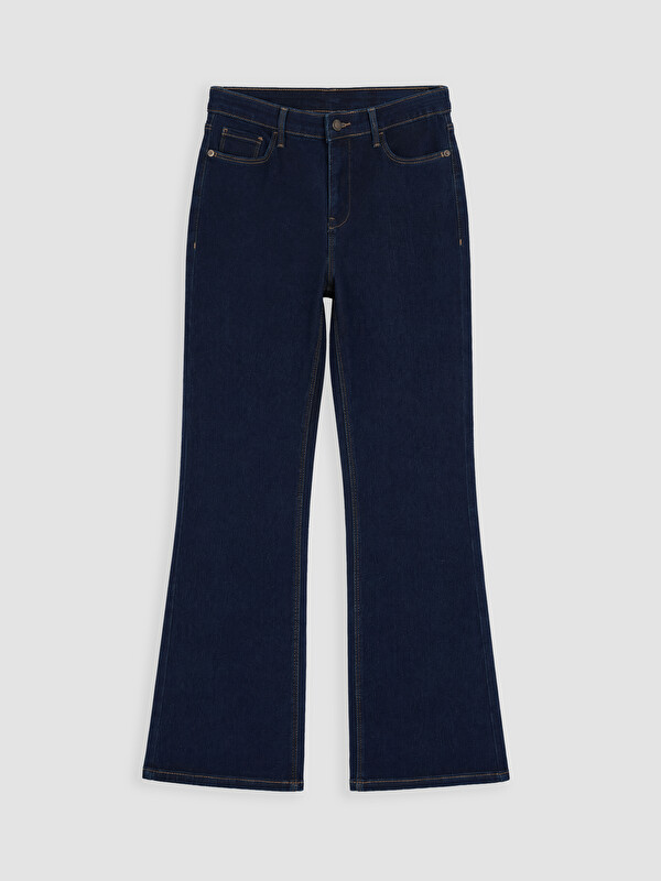 LCW Jeans Yüksek Bel Flare Kadın Jean Pantolon