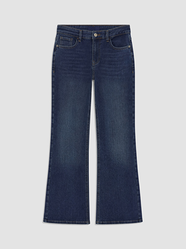 LCW Jeans Yüksek Bel Flare Kadın Jean Pantolon