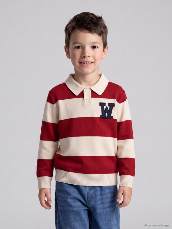 LCW Kids Polo Collar Boys' Knitwear Sweater