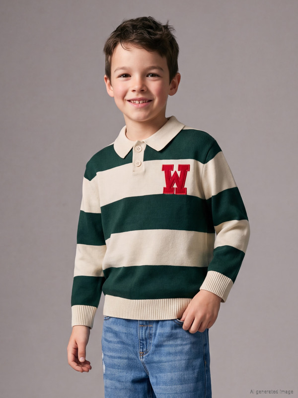 LCW Kids Polo Collar Boys' Knitwear Sweater