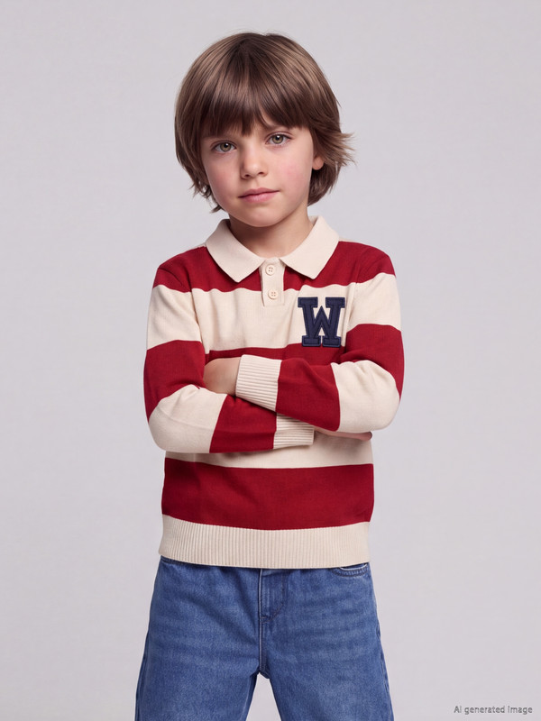 LCW Kids Polo Collar Boys' Knitwear Sweater
