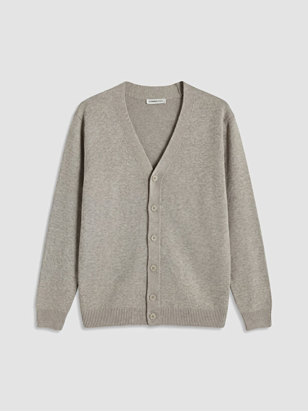 LCWAIKIKI Classic Regular Fit V Yaka Erkek Triko Hırka