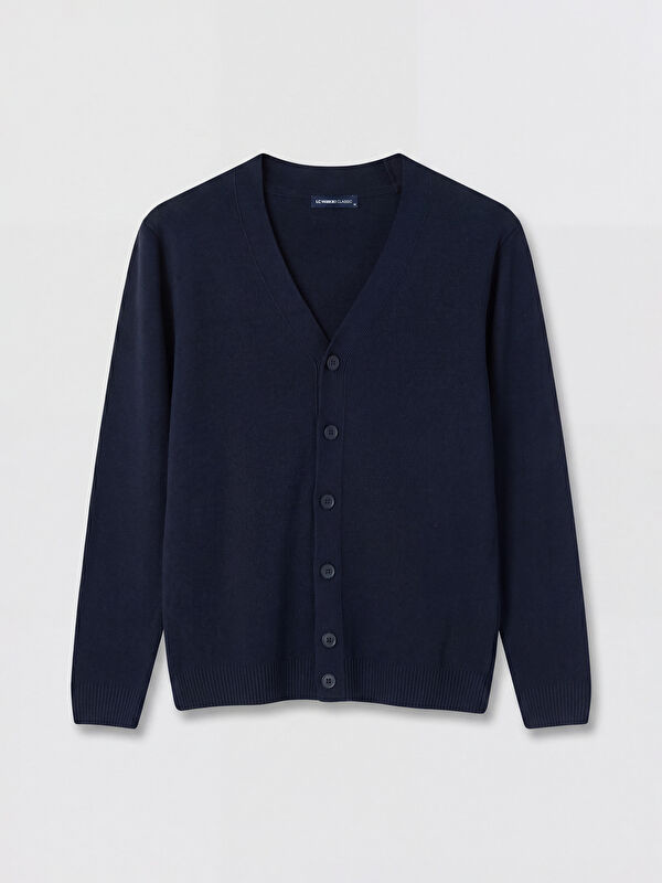 LCWAIKIKI Classic Regular Fit V Yaka Erkek Triko Hırka