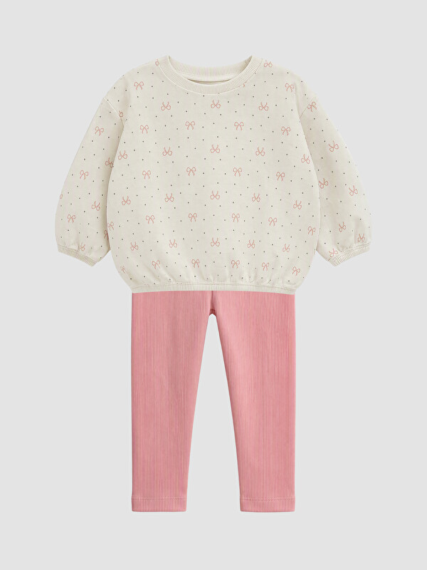 LCW baby Baby Girl Ecru Set