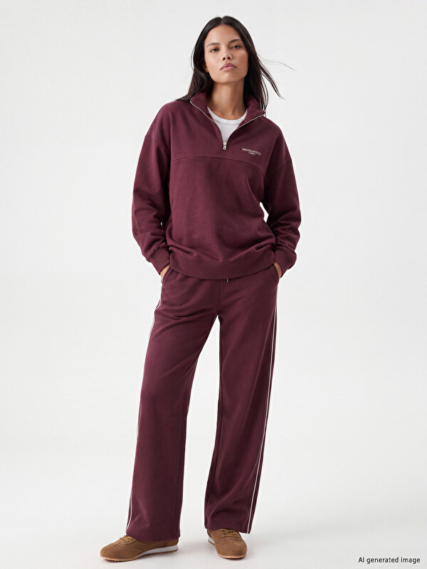 LCW Modest Женщины Сливовый Брюки‑джоггеры