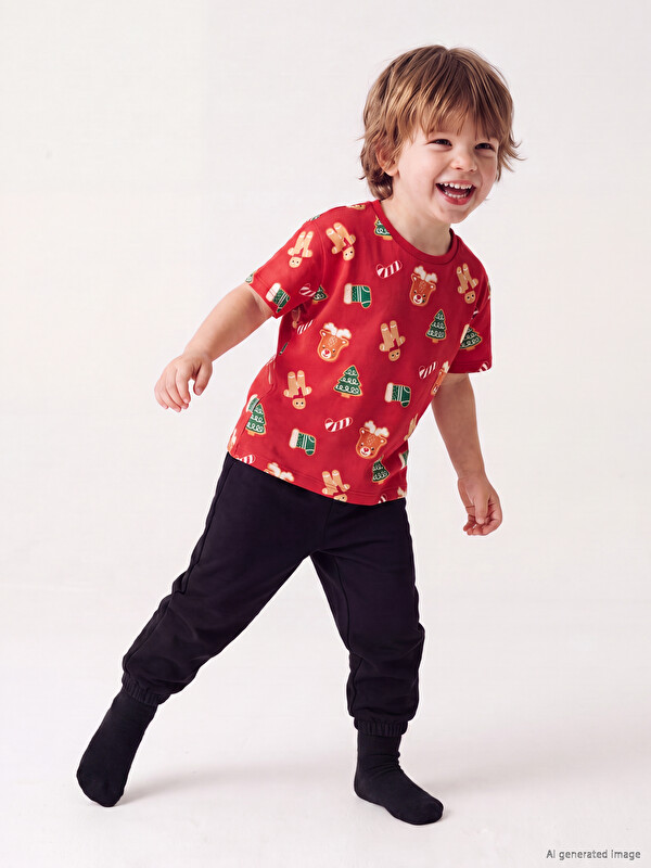 LCW baby Desenli Erkek Bebek Pijama Takımı