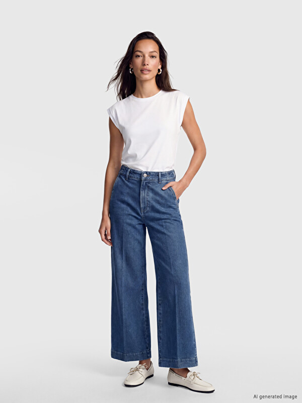 LCWAIKIKI Classic High Waist Wideleg Fit Women's Jeans
