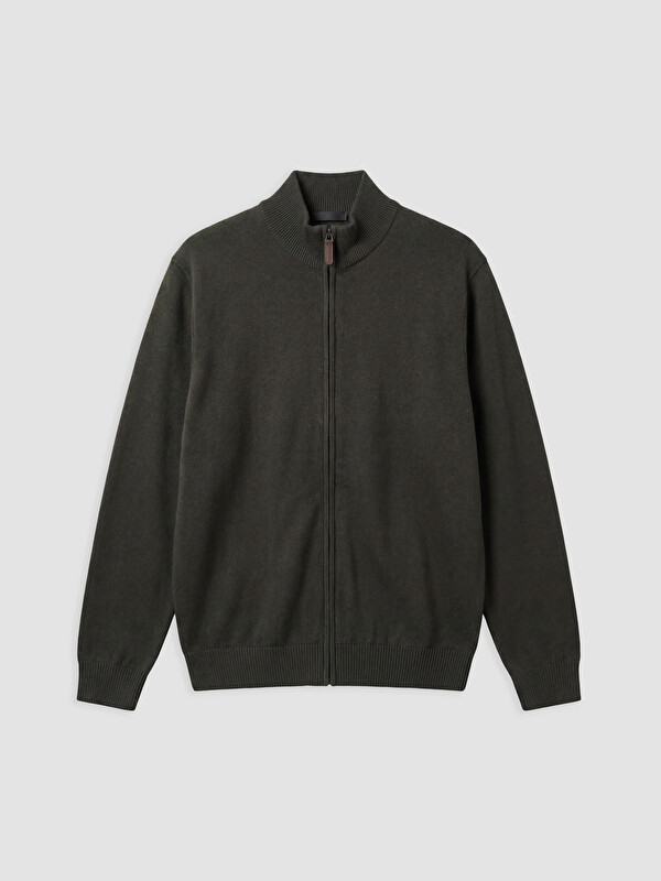 LCWAIKIKI Classic Regular Fit Dik Yaka Erkek Triko Hırka