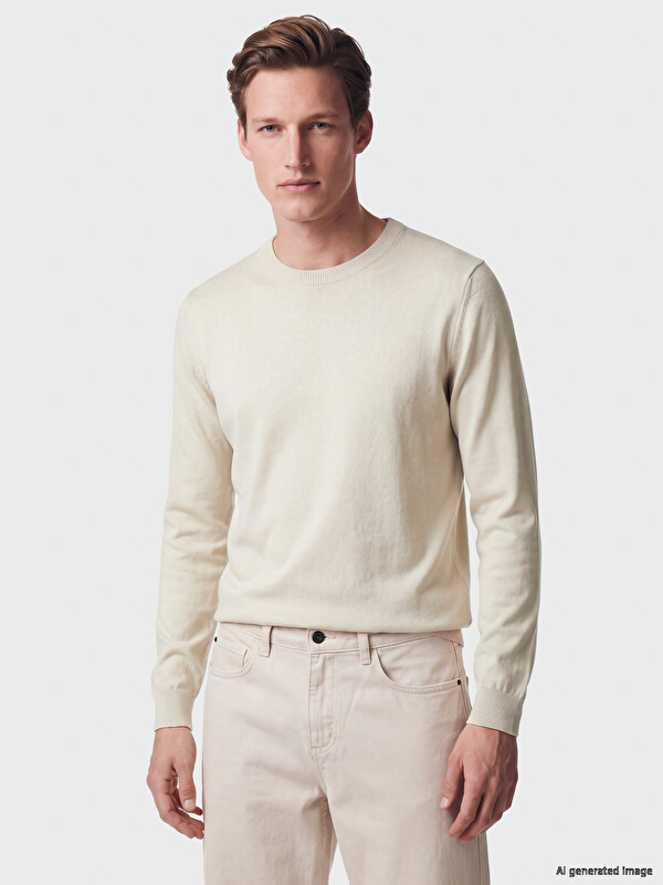 LCWAIKIKI Classic Crew Neck Men's Knitwear Sweater