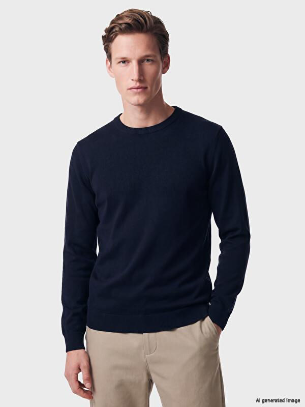 LCWAIKIKI Classic Crew Neck Men's Knitwear Sweater