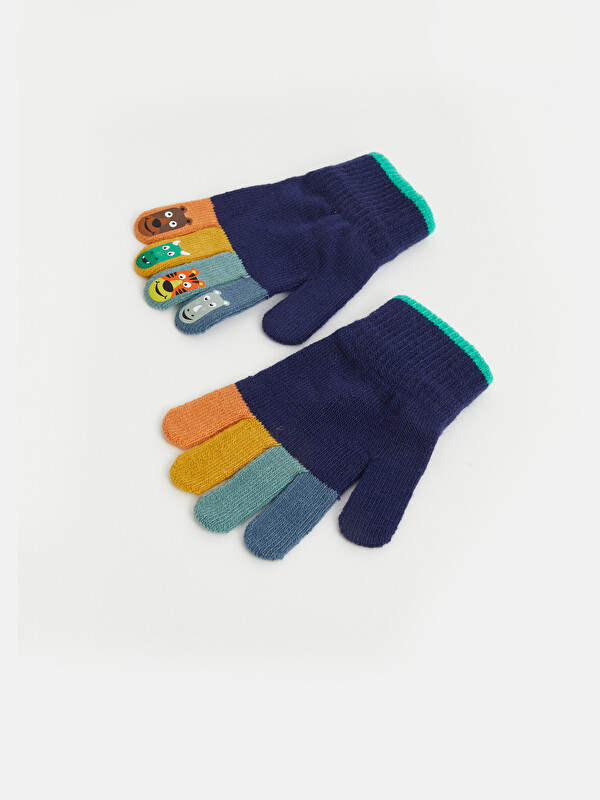 LCW ACCESSORIES Hayvan Baskılı Erkek Çocuk Triko  Eldiven