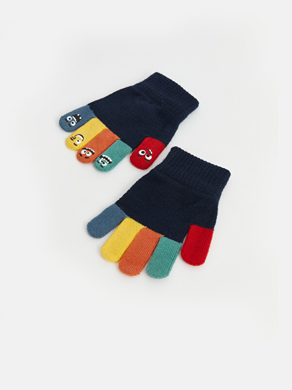LCW ACCESSORIES Baskılı Triko Erkek Çocuk Eldiven
