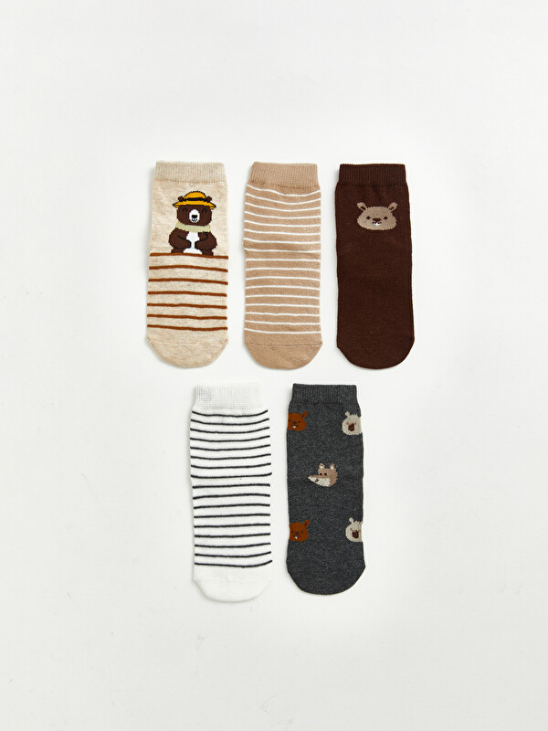 LCW baby Patterned Baby Boys' Ankle Socks 5-packs