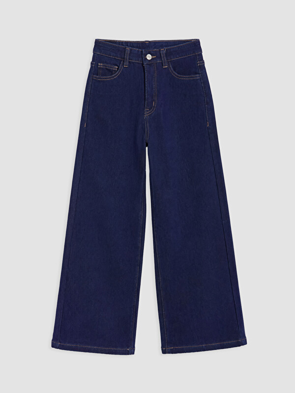 LCW Kids Regular Fit široke farmerke za devojčice