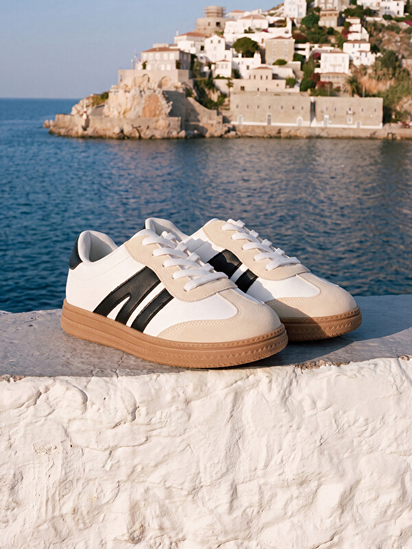 LCW STEPS Suede-Look Striped Boys' Sneaker