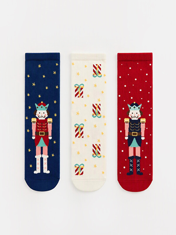 LCW DREAM Patterned Women's Ankle Socks 3-pack
