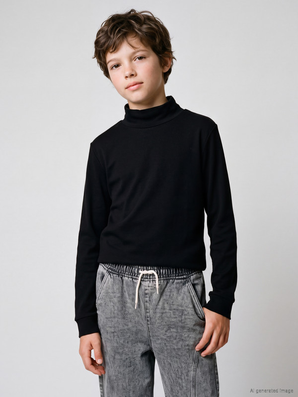 LCW Kids Mock Neck Boys' T-shirt