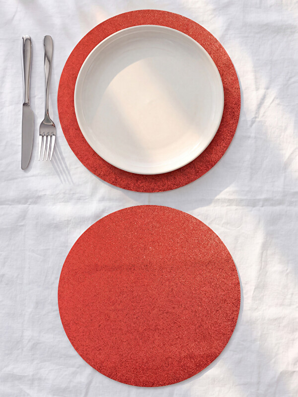 LCW HOME Glittery Round Placemat