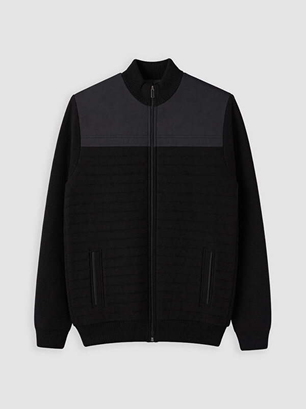 LCWAIKIKI Classic Regular Fit Dik Yaka Erkek Triko Hırka