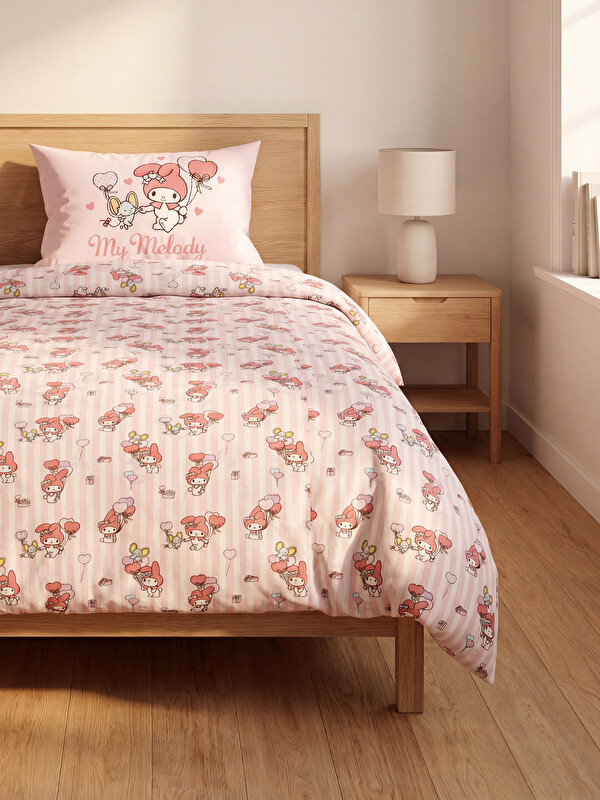 LCW HOME Set mbulesash për jorgan njësh pambuku i stampuar My Melody për vajza