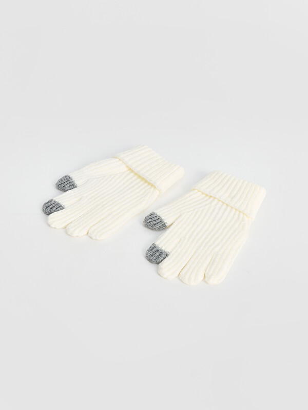 LCW ACCESSORIES Ribbed Knitwear Girls' Gloves